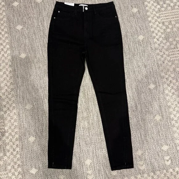 NWT WeWoreWhat High Rise Skinny Zip Stretch Denim - Picture 8 of 8